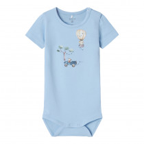 NAME IT Kortærmet Body Jus Chambray Blue