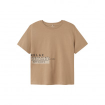 NAME IT T-Shirt Nosune Weathered Teak