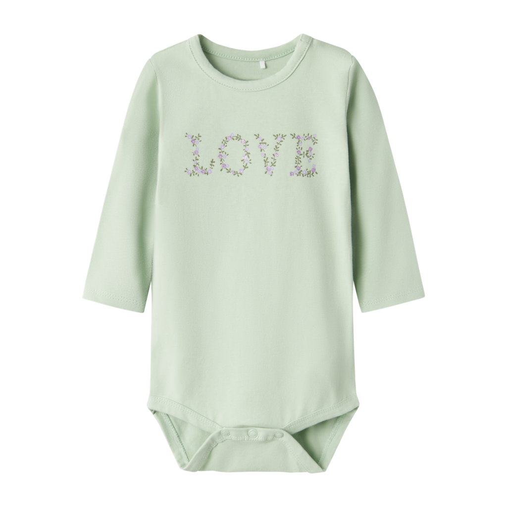 Name It Jass Langærmet Body - Silt Green