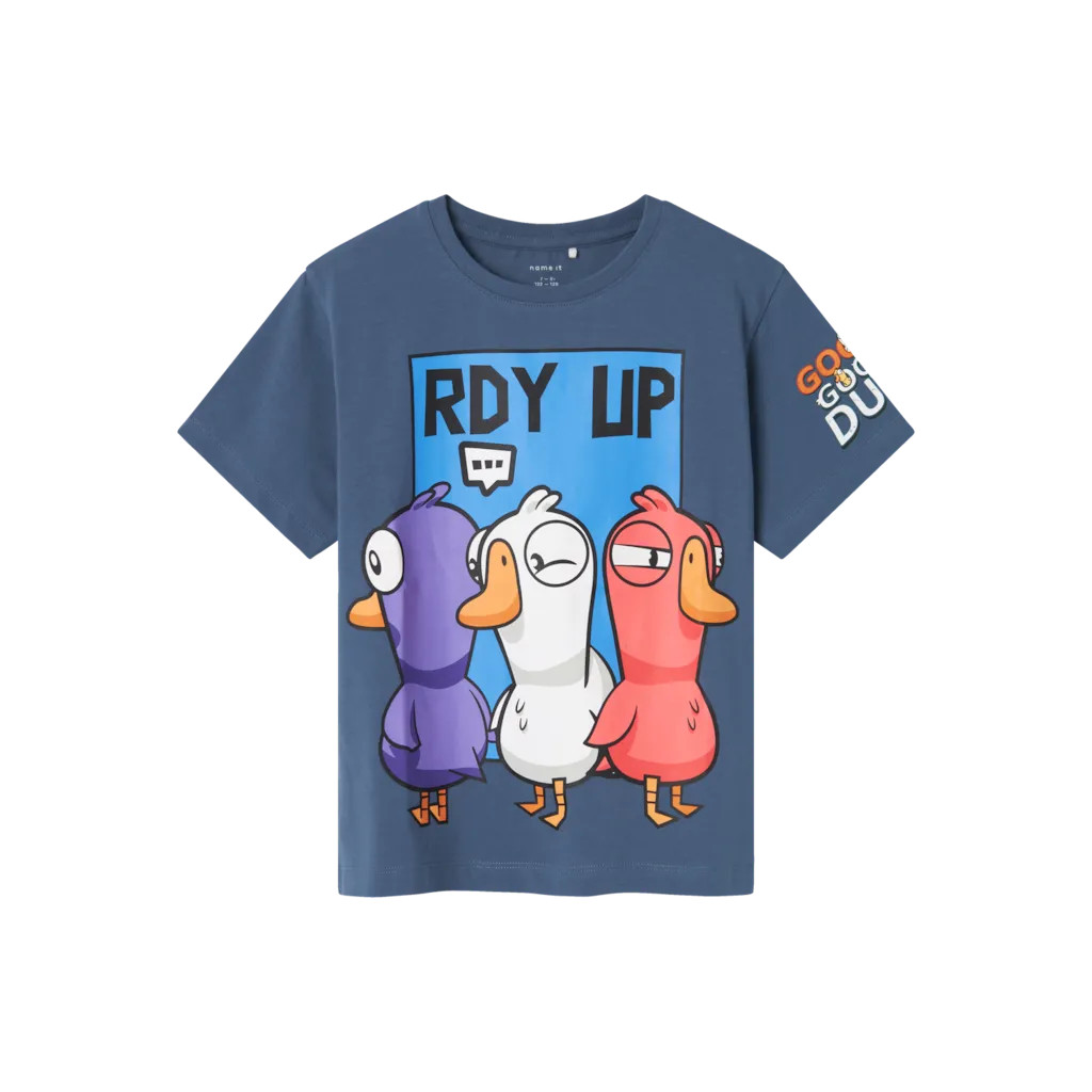 Name It T-shirt Bering Sea Med Goose Goose Duck Print - Str. 6y 116cm