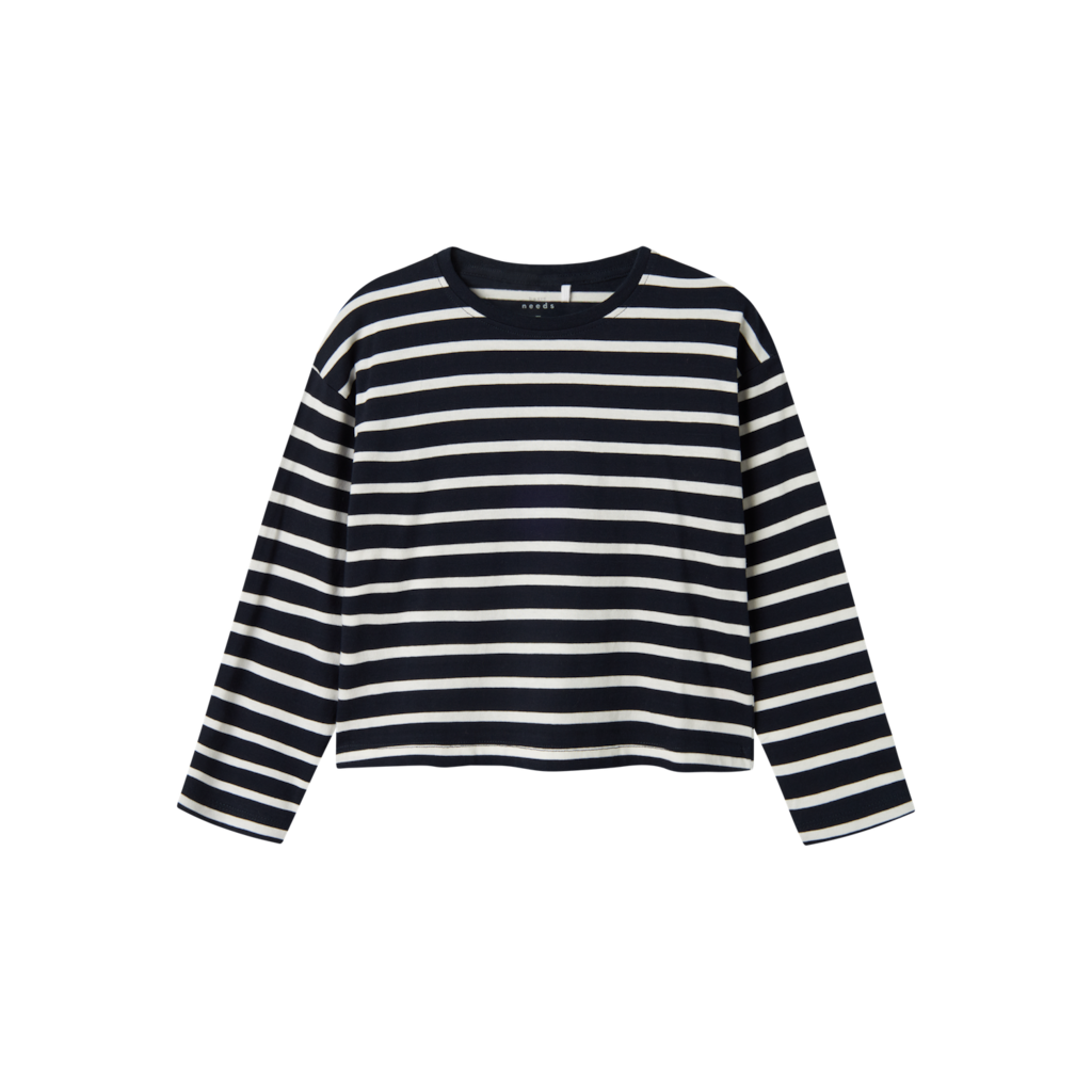 NAME IT Kort Langærmet Bluse Vita Dark Sapphire billede