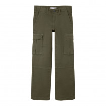 NAME IT Twill Cargobukser Ryan Olive Night