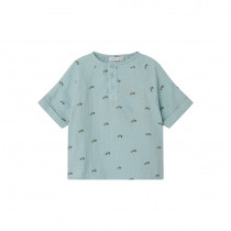 NAME IT Kortærmet Bluse Hinkian Gray Mist