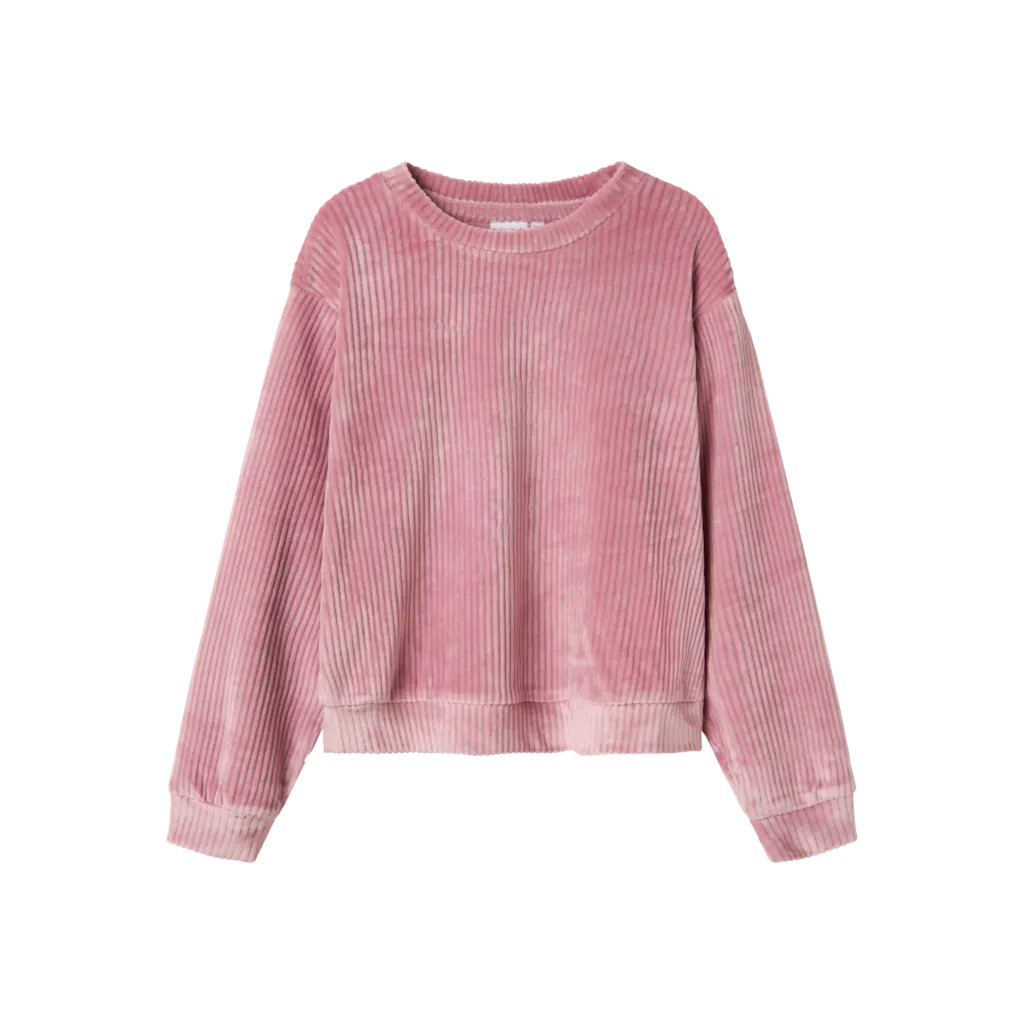 NAME IT Velour Bluse Veloa Mauve Orchid