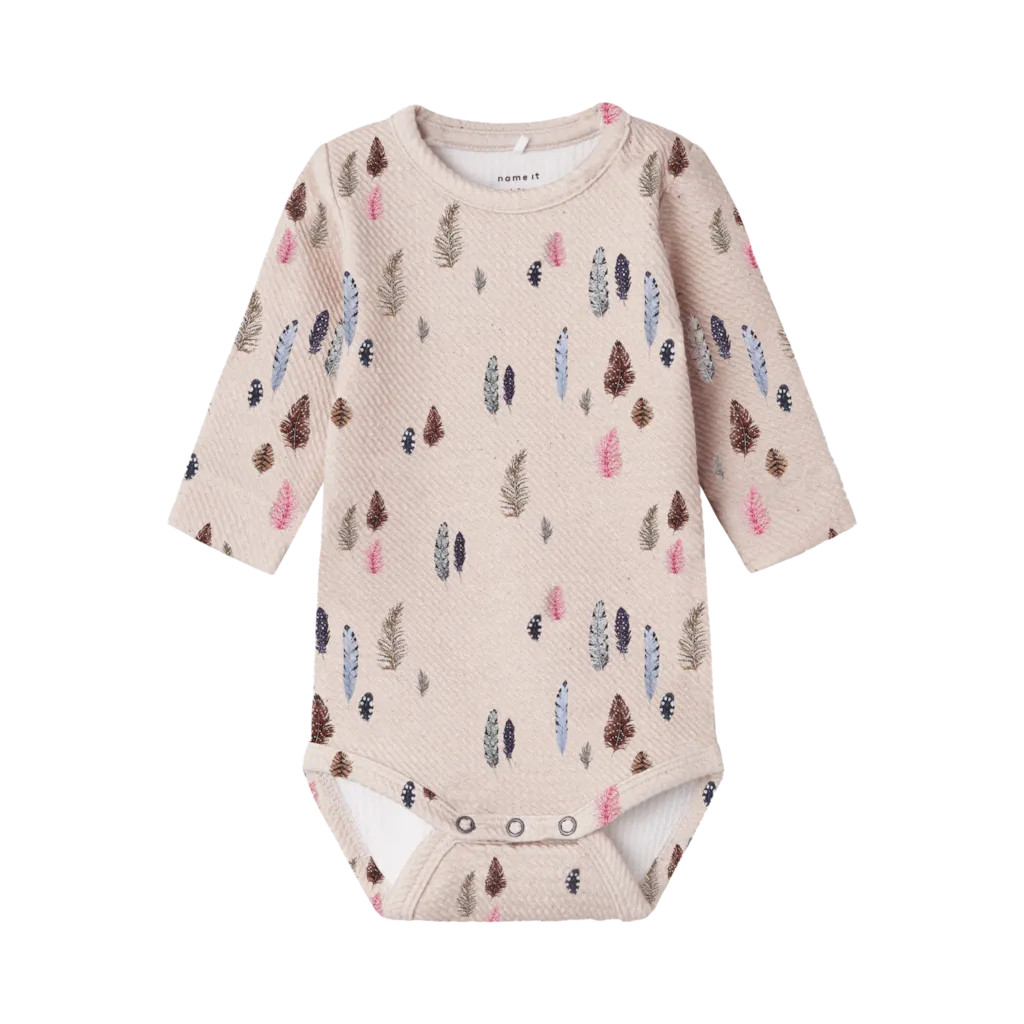 Name It Niasigne Langærmet Body - Crystal Gray