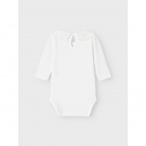 NAME IT Langærmet Body Roselina Bright White