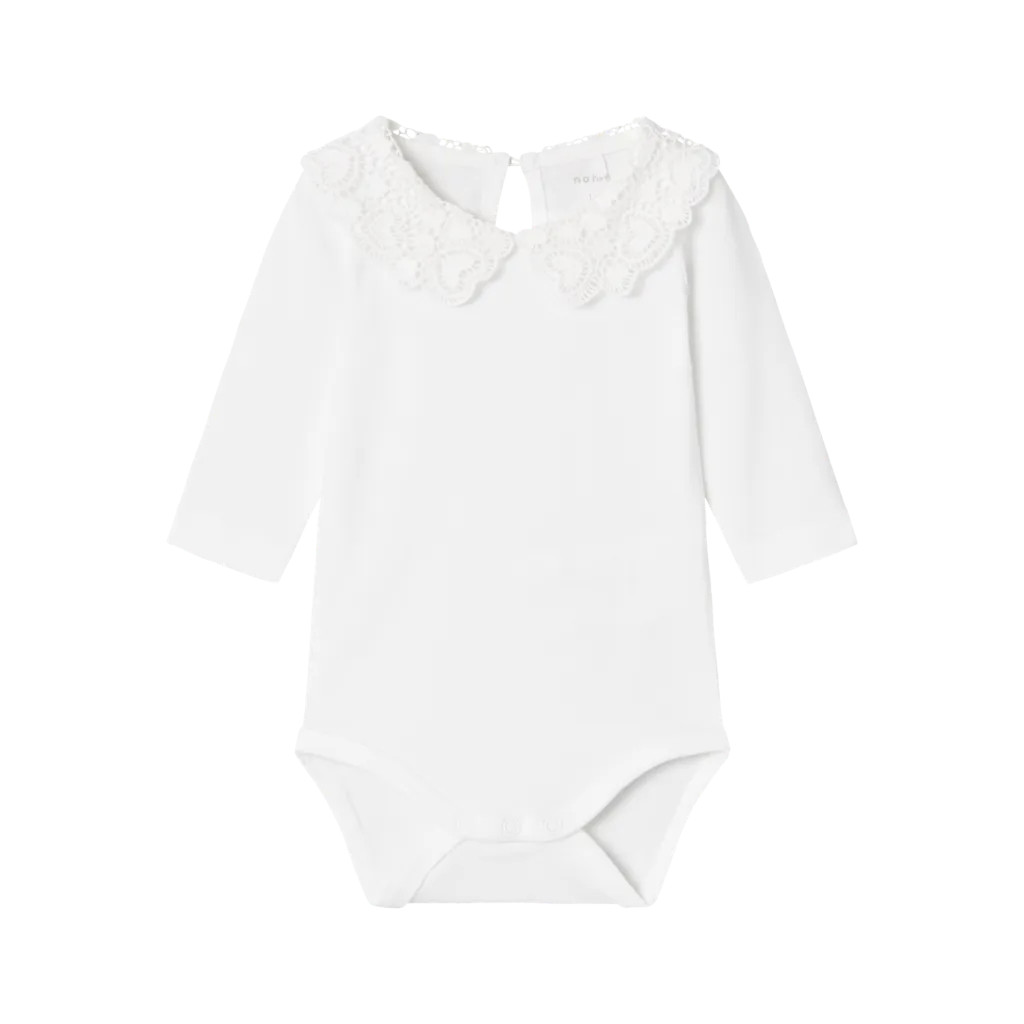 Name It Roselina Langærmet Body - Bright White