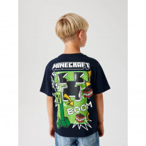 NAME IT T-shirt Odet Minecraft Dark Sapphire