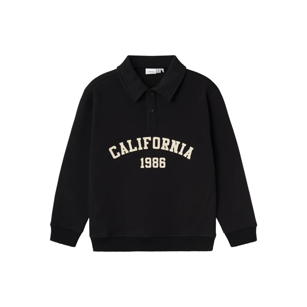 Name It Polo Sweatshirt Rolgris - Black