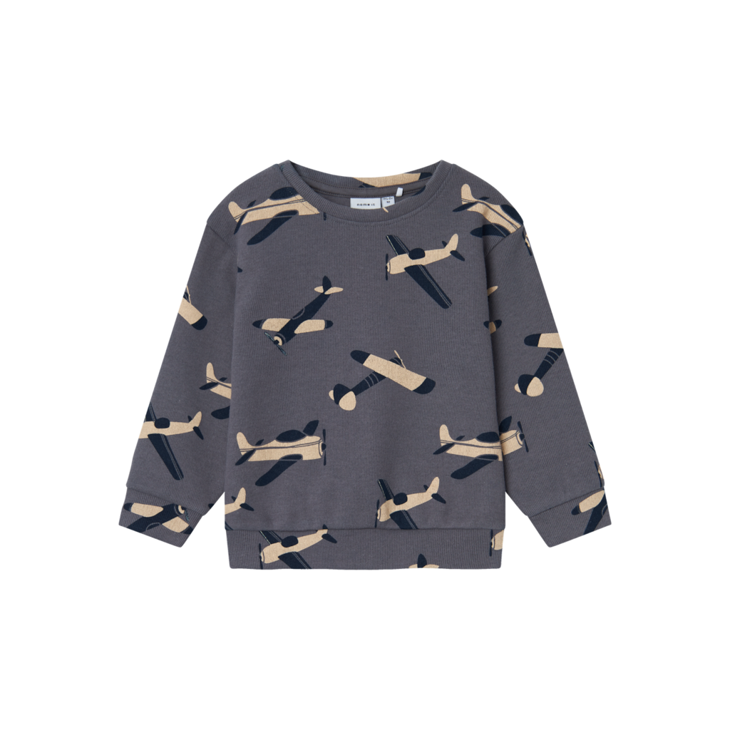 Name It Steven Rib Sweatshirt - Castlerock