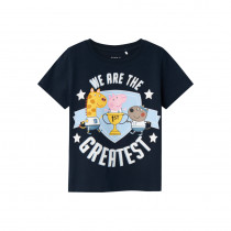 NAME IT Gustav Gris T-shirt Mikhail Dark Sapphire