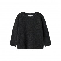 NAME IT Striktrøje Tali Dark Grey Melange