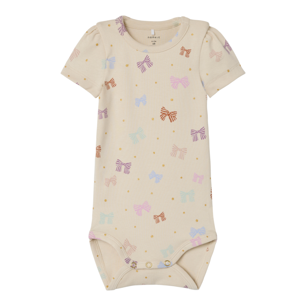 NAME IT Kortærmet Body Jannica Birch billede