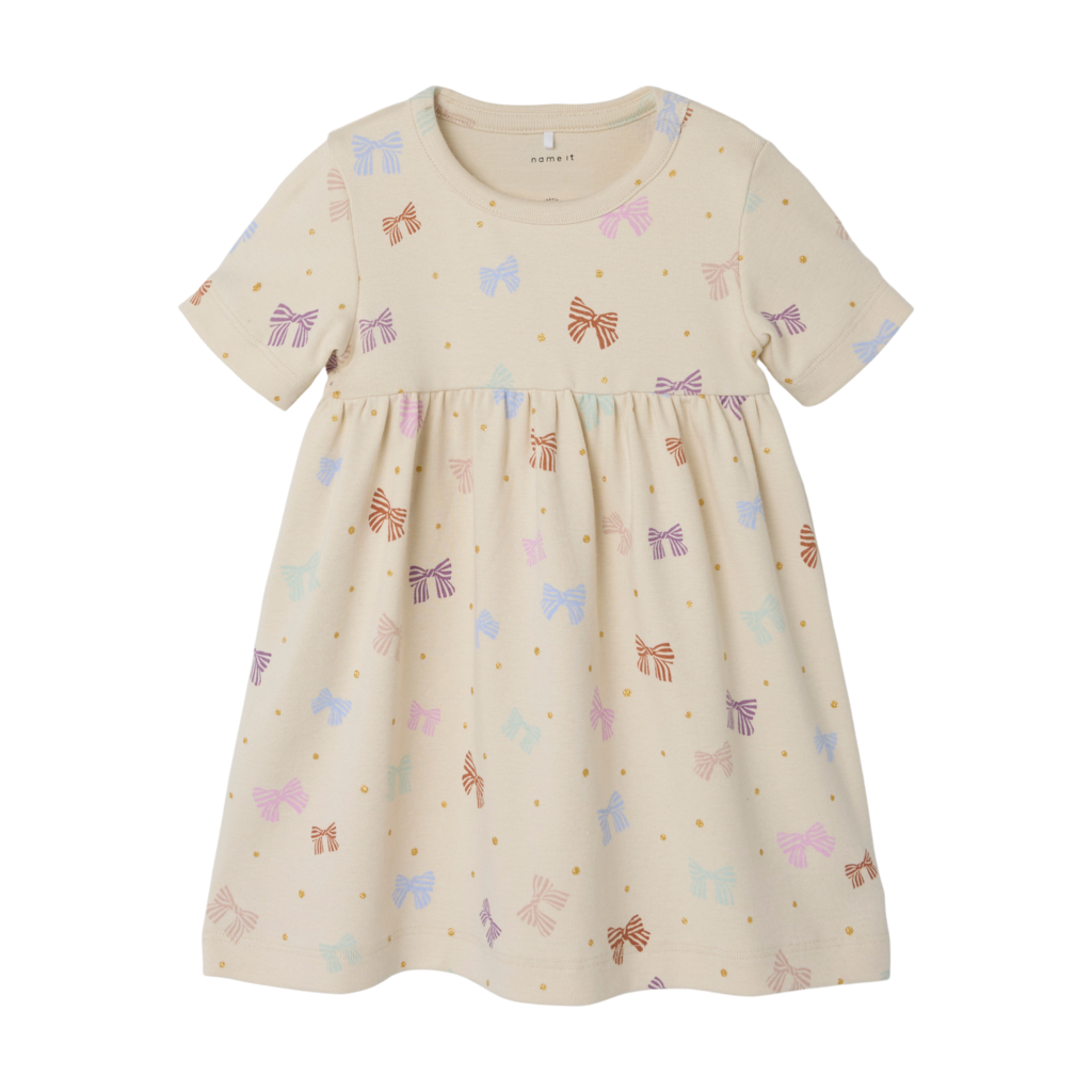 Name It Birch Sløjfer Kjole - Str. 9m 74cm