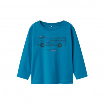 NAME IT Langærmet Bluse Tristiano Fjord Blue