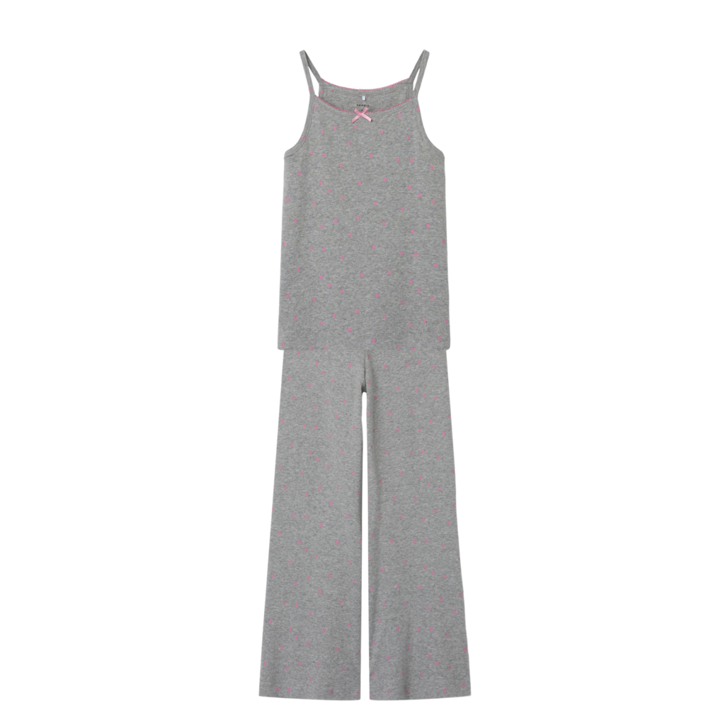 NAME IT Natsæt Dinaya Grey Melange billede
