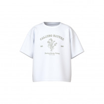 NAME IT T-Shirt Vamina Bright White Calming Nature