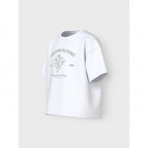 NAME IT T-Shirt Vamina Bright White Calming Nature