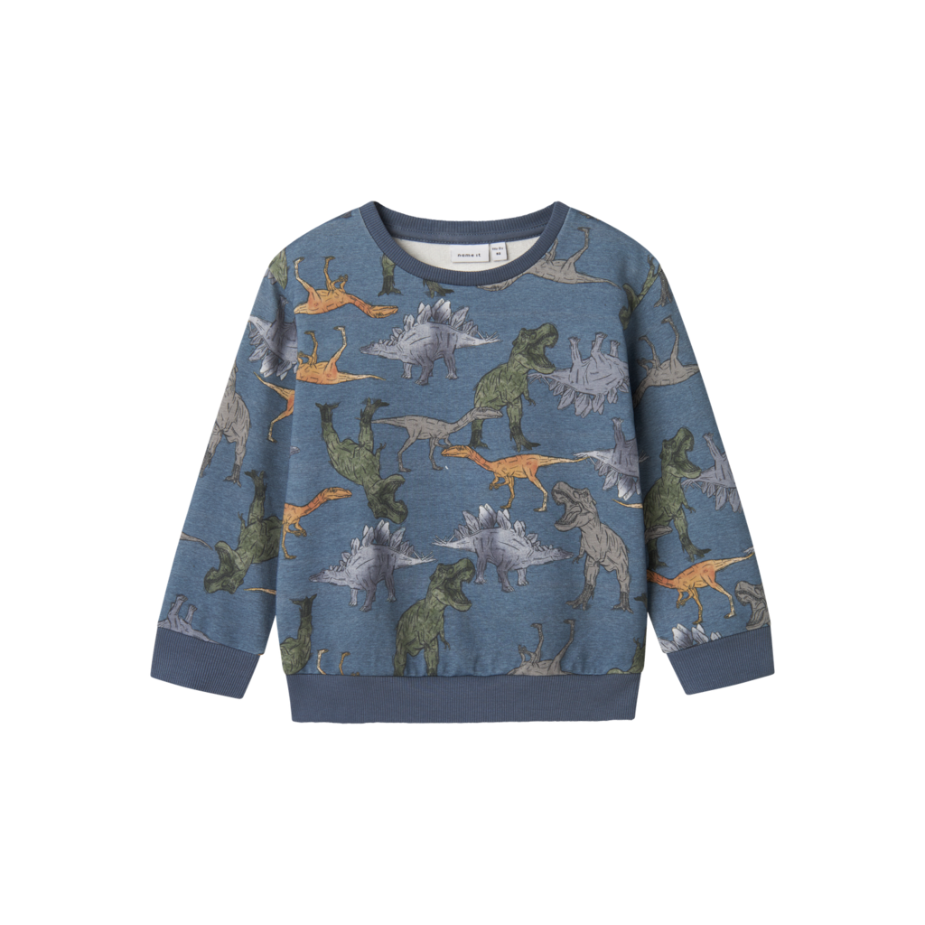 Name It China Blue Dino Sweatshirt - Str. 2y 92cm