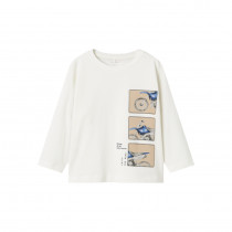 NAME IT Langærmet Bluse Tras Cloud Dancer