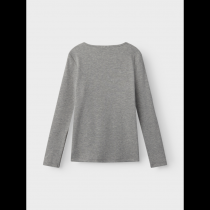 NAME IT Langærmet Bluse Fionea Grey Melange