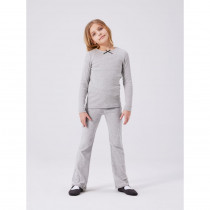 NAME IT Langærmet Bluse Fionea Grey Melange