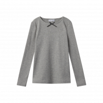 NAME IT Langærmet Bluse Fionea Grey Melange