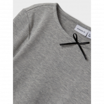 NAME IT Langærmet Bluse Fionea Grey Melange