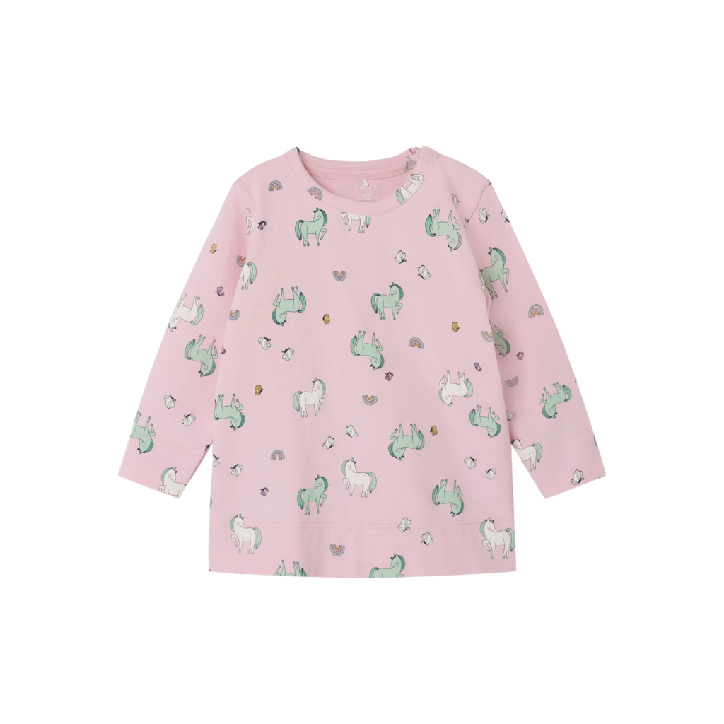 NAME IT Langærmet Bluse Jennia Parfait Pink billede