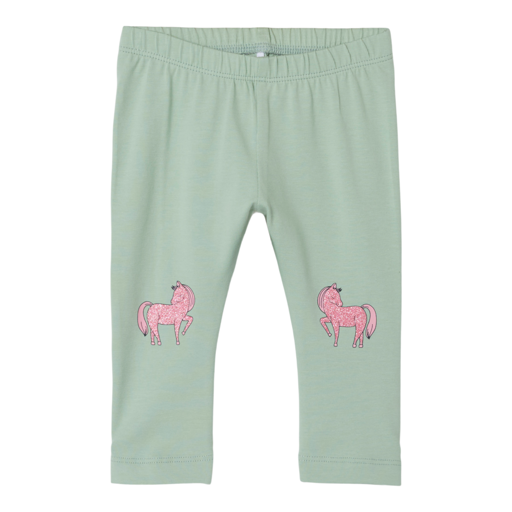NAME IT Trekvart Leggings Jennia Silt Green billede