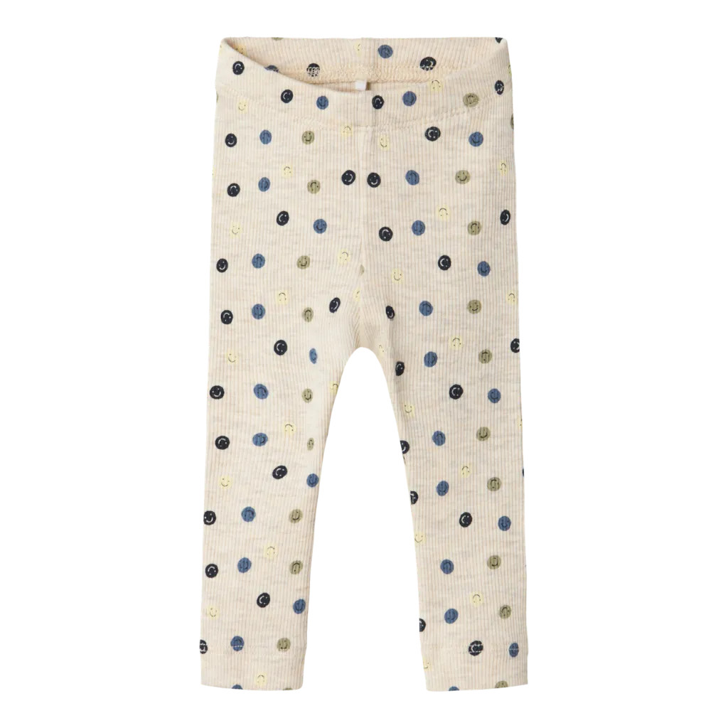 NAME IT Leggings Smile Peyote Melange billede