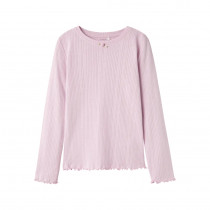 NAME IT Langærmet Bluse Silke Winsome Orchid