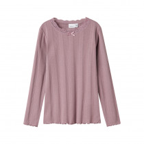 NAME IT Hulmønster Bluse Freda Elderberry