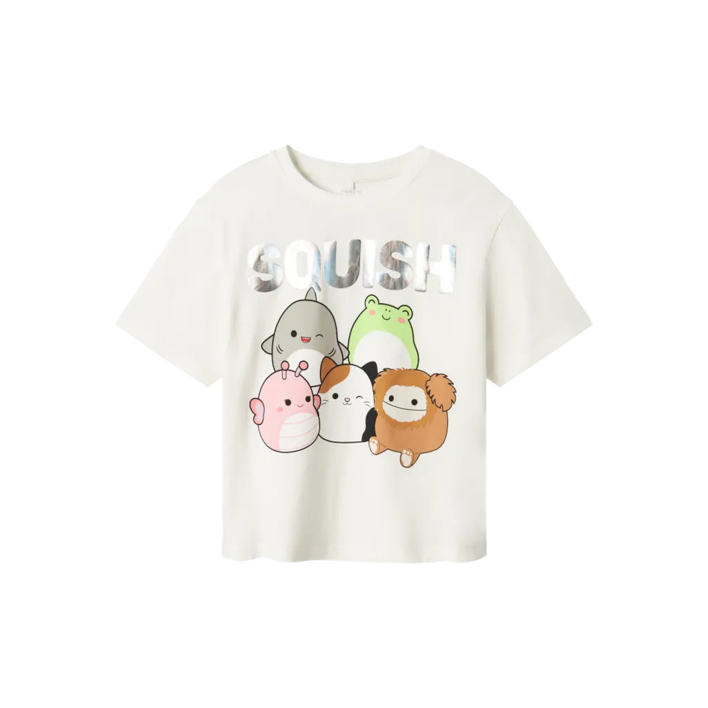 NAME IT Squishy T-Shirt Octiv Cloud Dancer billede