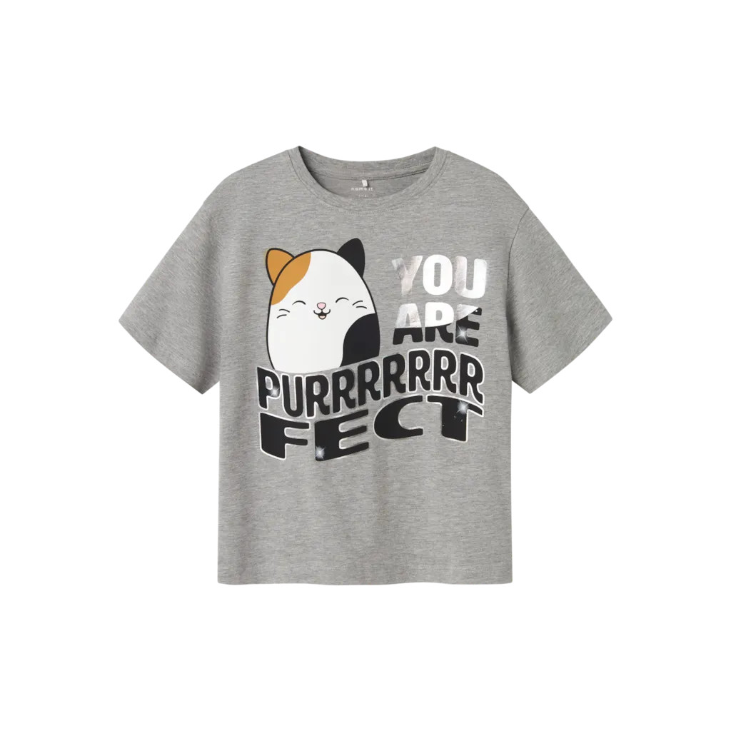 NAME IT Squishy T-Shirt Octiv Grey Melange billede