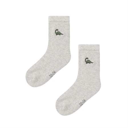 NAME IT 2-Pak Dino Sokker Bille Light Grey Melange