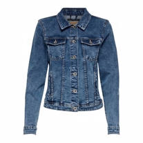 ONLY Kort Denimjakke Life Medium Blue