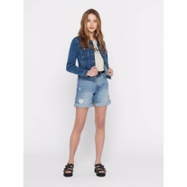 ONLY Kort Denimjakke Life Medium Blue