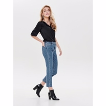 ONLY Emily High Waist Straight Fit Mom Jeans