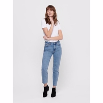 ONLY Emily High Waist Cropped Straight Fit Mom Jeans