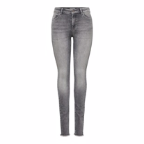 ONLY Blush Mid Waist Skinny Fit Ankel Jeans Grey
