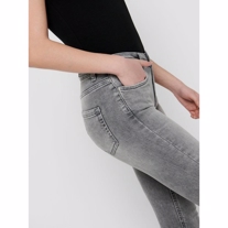 ONLY Blush Mid Waist Skinny Fit Ankel Jeans Grey