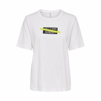 ONLY Tee Mary Welcome Monday White