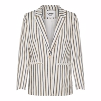 ONLY Stribet Blazer Andrea Cloud Dancer