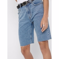 ONLY Emily High Waist Long Denim Shorts