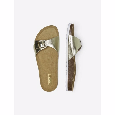 ONLY Læder Sandaler Madison Gold