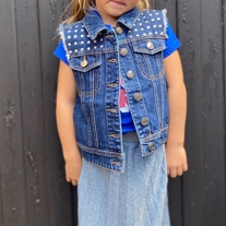 ONLY KIDS Denim Vest Lea Blue