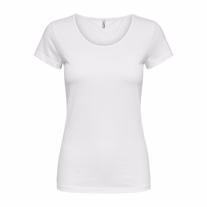 ONLY Basis T-shirt Hvid