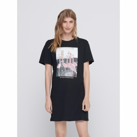 ONLY T-shirt Kjole Freya Black