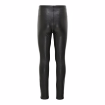 ONLY KIDS Faux Læder Leggings Vigga Black